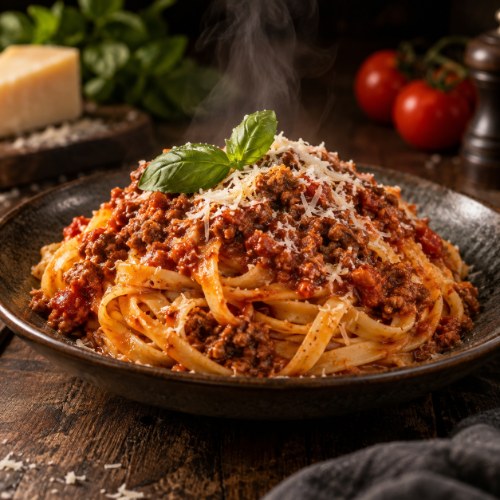Tallarines a la Bolognesa
